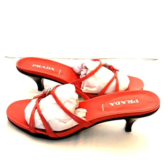 Prada Shoes - New!  Prada Pink leather w/ buckle strappy sandals